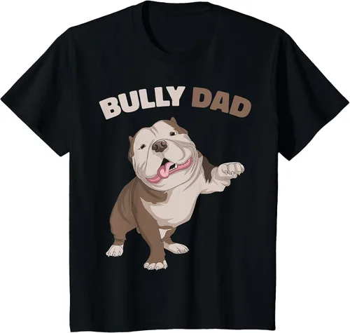 Vista 57 de American Bully Dad Dog Owner Father Funny Men T-Shirt Asphalt Grey