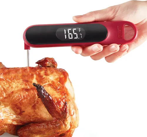 Vista 6 de Dash Termómetro de lectura rápida de precisión, sonda de temperatura de carne con pantalla LCD para cocinar y hornear rápidos y precisos, resistente