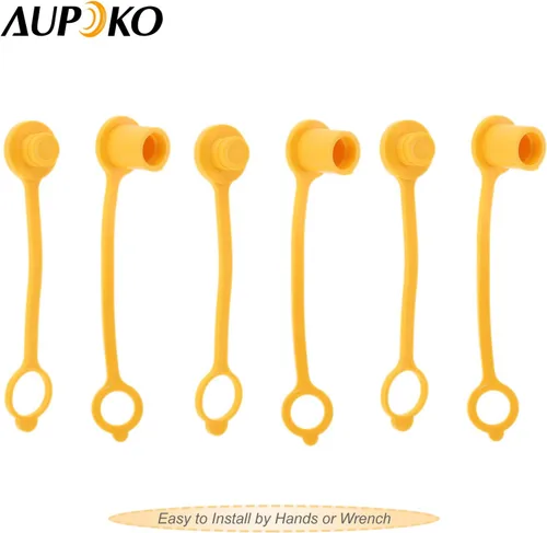 Vista 5 de Aupoko 3 paquetes de tapón antipolvo de 3/8 pulgadas y enchufe para acoplador de conexión y desconexión rápida de gas natural de propano