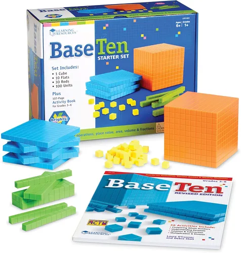 Vista 6 de Learning Resources Brights Base Ten - Juego de aula para 20-25 estudiantes, 823 piezas, a partir de 6 años