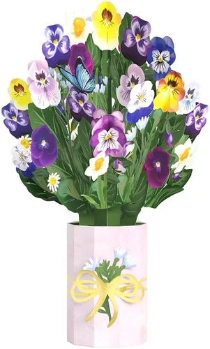 Vista 11 de Lovepop Ramo de flores de Susan de ojos negros – Ramo de flores de papel amarillo 3D para ella, amiga, mamá, compañera de trabajo