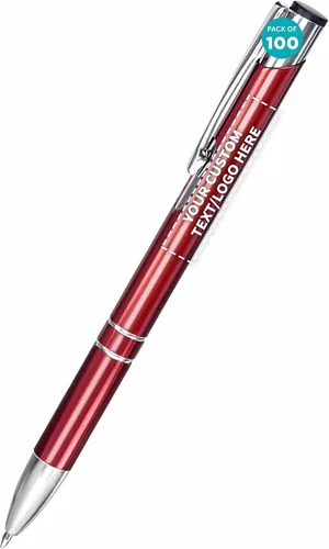 Vista 23 de DISCOUNT PROMOS Juego de 10 bolígrafos de aluminio personalizados, paquete a granel personalizado, tinta negra, ideal para oficina, escuela
