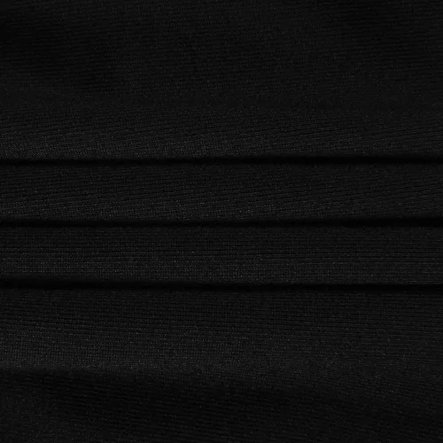 Vista 6 de Artfish Women's Long Sleeve Scoop V Neck Crop Top 04# Cuello en V Negro