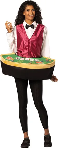 Vista 2 de Rasta Imposta Distribuidor de póquer con disfraz de mesa para hombre