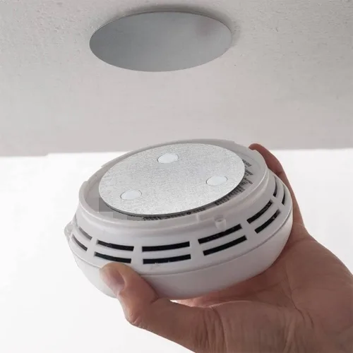 Vista 6 de Almohadillas adhesivas magnéticas para detector de humo 3 piezas Montura de fijación magnética para alarma de humo sin perforación Soporte magnético