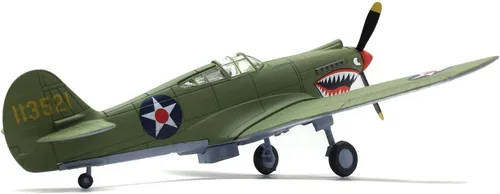 Vista 6 de TECKEEN 1/72 Escala American P40 Fighter P-40 Fighter Avión Modelo Aleación Diecast Plane Modelo para Colección