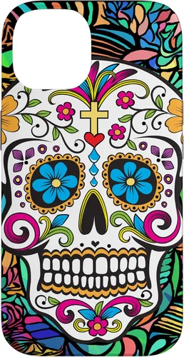 Vista 4 de Funda para iPhone 11 Pro Max Day of the Dead Sugar Skull