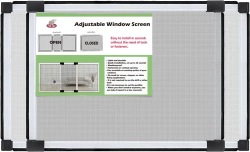 Vista 11 de FLYZZZ - Protector ajustable, deslizable y expansible para ventanas con marco de aluminio con dos modos de colocación, horizontal
