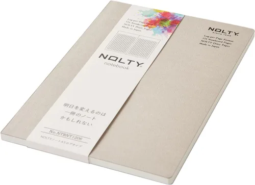 Vista 15 de NOLTY NTBNT1104 - Cuaderno A5, asimétrico, rayado de 0.24 pulgadas (0.236 in), cuadrado con puntos, naranja