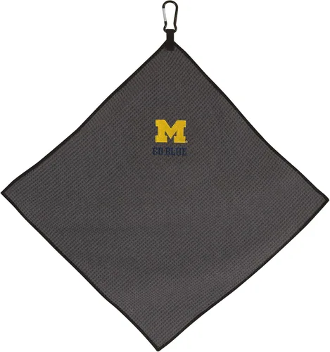 Vista 17 de Team Effort Collegiate - Toalla de microfibra gris de 15" x 15