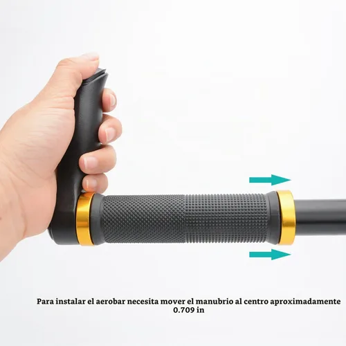 Vista 4 de TOPCABIN 2 unids manillar extremo apretones para manillar 0.787-0.906 in carretera bicicleta MTB aleación de aluminio
