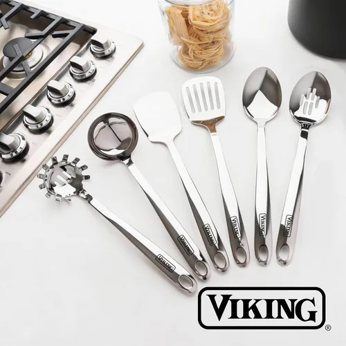 Vista 7 de Viking Signature Handle - Juego de utensilios de 6 piezas, color plateado