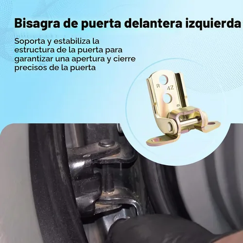 Vista 2 de Bisagra de puerta delantera izquierda compatible con Nissan Armada/Frontier 2005-2018, Titan 2004-2018 reemplaza 80401-4Z030