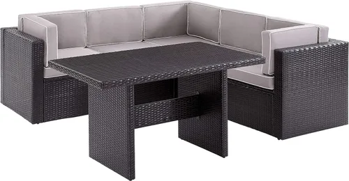 Vista 11 de Crosley Furniture Palm Harbor - Silla seccional para exteriores sin brazos, sillas de mimbre para patio, porche, terraza, patio trasero