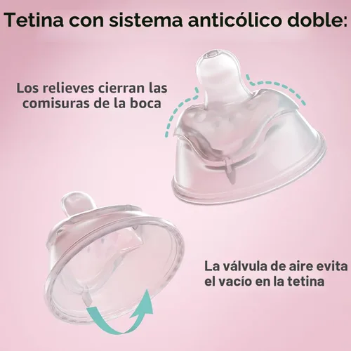 Vista 3 de Batman DC Comics - Herobility - Biberones dobles anticólicos para bebé – 5 fl oz/140ml – paquete de 3