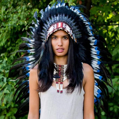 Vista 24 de Novum Crafts Tocado de plumas Inspirado en indios nativos americanos Elige