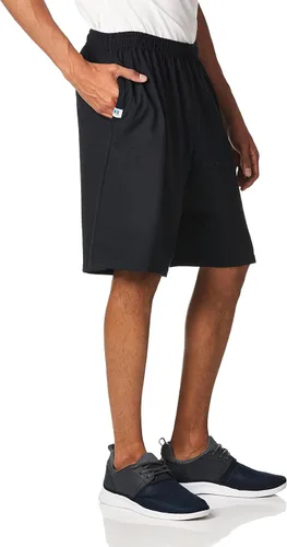 Vista 2 de Russell Athletic Men's Relaxed Fit 9" Cotton Shorts with Pockets, Adjustable Elastic Waist, Sizes S-4X