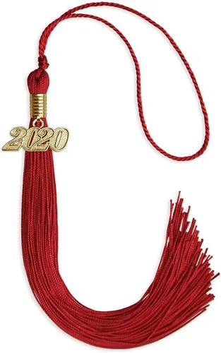 Vista 189 de Endea Graduation - Borla de un solo color con fecha dorada (Oro Antiguo, 2020)