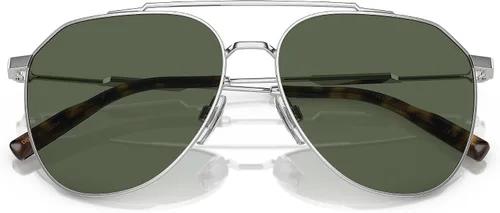 Vista 5 de Dolce & Gabbana Gafas de sol DG 2296 059A Plata Verde Oscuro Polar, Plata Verde Oscuro Polar