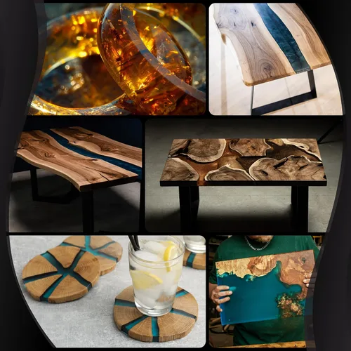 Vista 6 de Promise Epoxy Resina de vertido profundo Fast Cure de 64 onzas, transparente y resistente a los rayos UV, tiempo de desmoldeo de 24 horas, sin