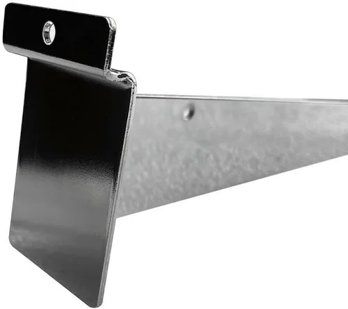 Vista 4 de Soporte para estante de pared de 10.0 in, cromado, estante para panel de exhibición