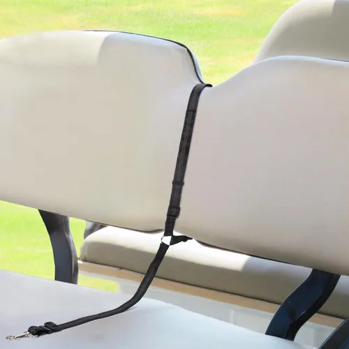Vista 3 de Correa de asiento para perro para carrito de golf, cinturón de arnés de asiento para perro, evita que los perros salten accidentes de carrito