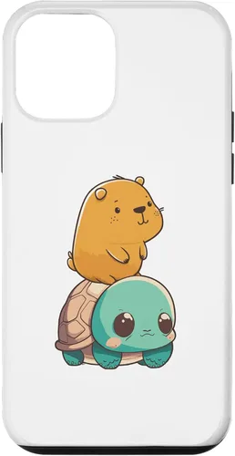 Vista 12 de Funda para iPhone 15 con diseño de tortuga y conejillo de indias para hombres, mujeres y niños