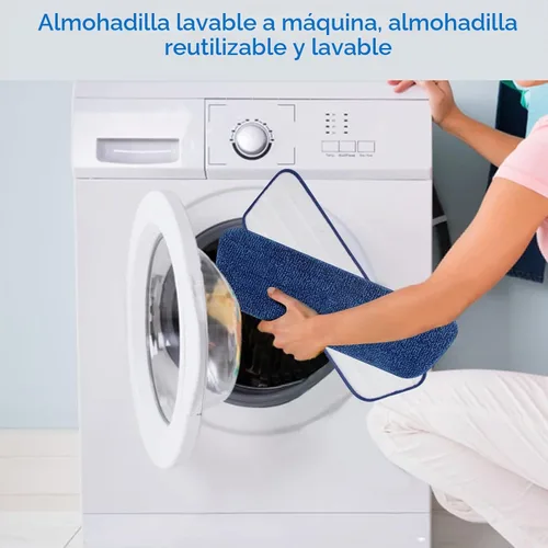 Vista 3 de 7 unidades de almohadillas reutilizables de microfibra para Swiffer PowerMop - MEXERRIS PowerMop recambios, almohadillas de trapeador para suelos