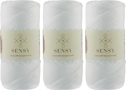 Vista 30 de Sensy Premium Cuerda de Poliéster 1.5mm (0.059 pulgadas) 164 Yardas Cuerda de Polipropileno 100% Cuerda de Macramé 1.5mm Cuerda para Bolsa