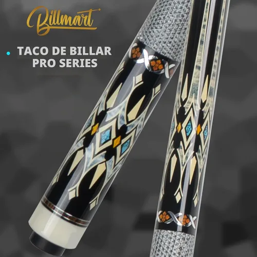 Vista 2 de Billmart Palo de Billar, Taco de Billar con Eje de Baja Defleción y Estuche Duro, Palos de Billar de 13mm para Mesa de Billar, Palo Profesional