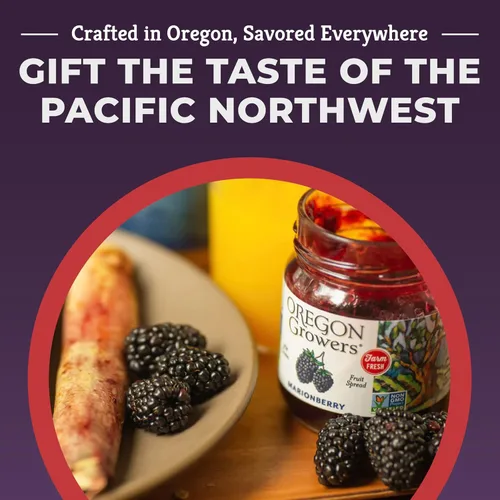 Vista 5 de Oregon Growers Marionberry Fruit Spread, 12 oz (paquete individual)