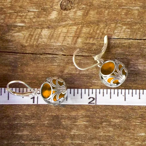 Vista 40 de Bottled Up Designs Aretes de encaje vintage hechos a mano, plata esterlina, ecológicos, fabricados en Estados Unidos, regalos de cumpleaños, día