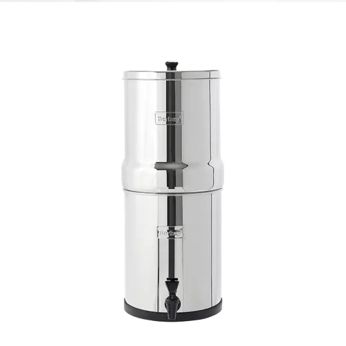 Vista 3 de Travel Berkey - Filtro de agua alimentado por gravedad con 2 elementos Black Berkey – Disfruta de agua potable mientras acampas, casas rodantes