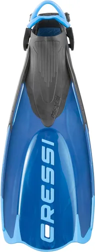 Vista 4 de Cressi Aletas cortas ajustables para adultos - Snorkel versátil tacón abierto para usar también descalzo - Maui: Hecho en Italia