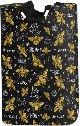 Vista 13 de visesunny Coloful - Cesta de colada grande con asa plegable y duradera, cesta de ropa, bolsa de lavandería, cubo de juguete para baño, dormitorio