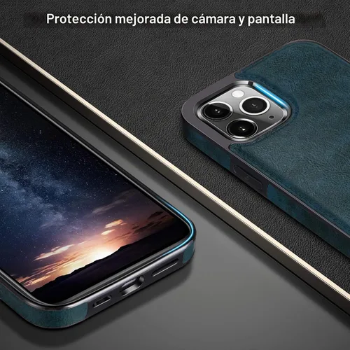 Vista 6 de LOHASIC Funda para iPhone 12 Pro Max, delgada de piel sintética de lujo, agarre antideslizante, resistente, a prueba de golpes, protección de cuerpo
