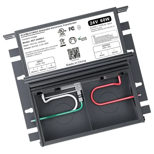 Vista 20 de Controlador LED regulable de 60 W y 12 V para regulador Lutron y Leviton, transformador de fuente de alimentación de CA a CC triac/ELV/MLV para tira