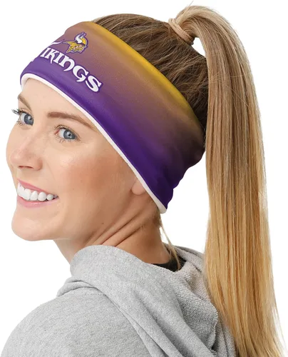 Vista 104 de FOCO Diadema de moda para mujer con logotipo de equipo de la NFL Gradiente impreso.