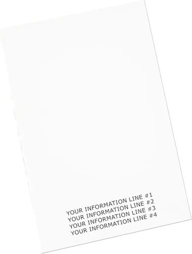 Vista 13 de Debra Dale Designs - Bloc de notas blanco de 5 × 7 – 13 blocs de notas sin rayas con respaldo de aglomerado – Bloc de notas duradero para el trabajo