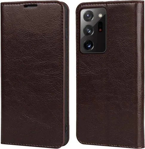 Vista 12 de iCoverCase Funda tipo cartera para Samsung Galaxy Note 20 Ultra con ranuras para tarjetas, función atril de cuero premium con función de atril