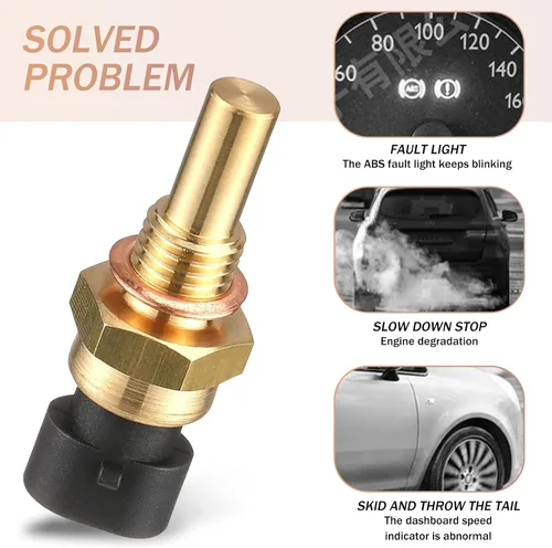 Vista 5 de UGSHY Paquete de 1 sensor de temperatura del refrigerante del motor, accesorios de repuesto para sensor de temperatura ECT, piezas de automóvil
