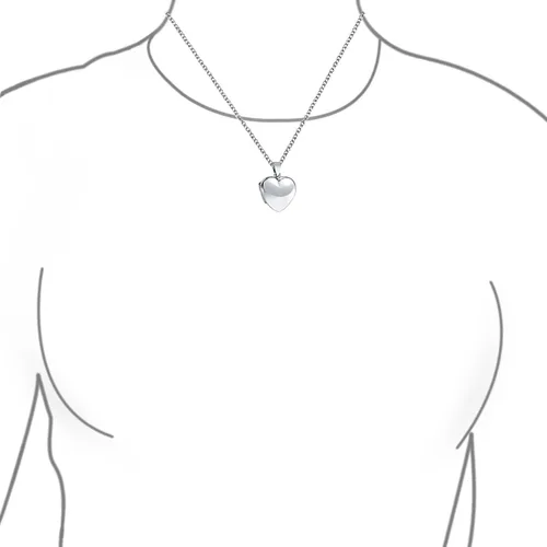Vista 6 de Bling Jewelry Medallón de fotos en forma de corazón con forma de corazón para mujeres, adolescentes, para fotos, fotos, colgante, collar de plata 925