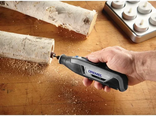 Vista 7 de Dremel Lite 7760 N/10 - Herramienta rotatoria inalámbrica de iones de litio de 4V, kit multipropósito de velocidad variable, carga USB, cambios