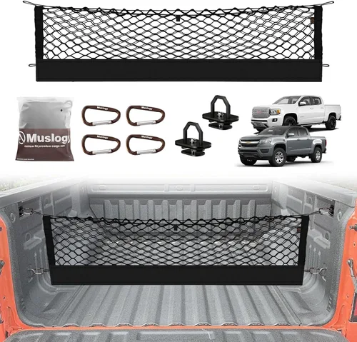 Vista 27 de Muslogy Red de carga para maletero estilo sobre compatible con accesorios Jeep Grand Cherokee L 2021-2024 2025, organizador de maletero de ajuste