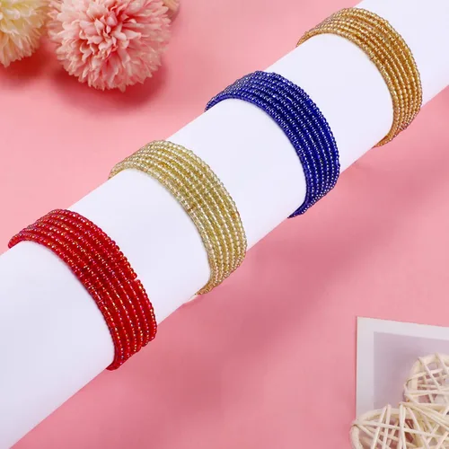 Vista 11 de 4 cuentas de cintura africana hechas a mano de 50 pulgadas para mujer, no elásticas (corbata)