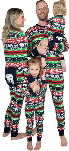 Vista 50 de Lazy One - Pijamas navideñas a juego con solapa trasera; para perros, bebés, niños, adolescentes y adultos