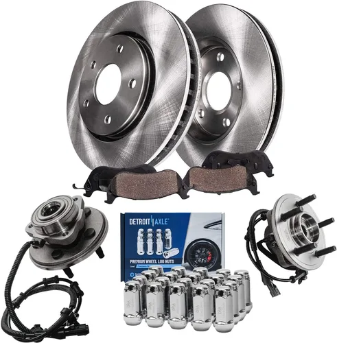 Vista 27 de Detroit Axle - Rotores de freno para Ford Mustang 2015 2016 2017 2018 2019 2020 2021 2022 2023 Rotores de freno de disco 2016 2017 2018 2019