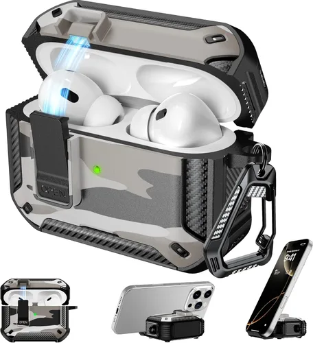 Vista 60 de RFUNGUANGO Fundas protectoras para Airpods de 2ª y 1ª generación, color 2º -Blanco