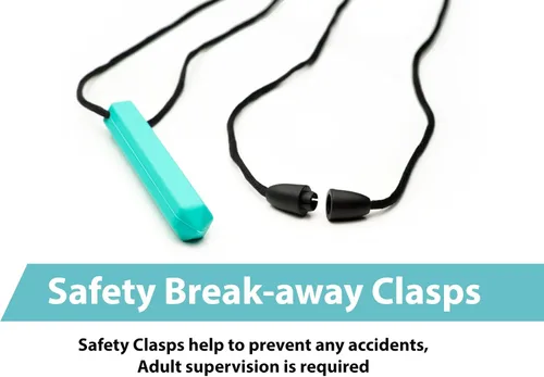 Vista 4 de Collar Sensorial de Lápiz 8 Piezas - Ideal para Niños o Adultos a los que les Gusta Morder o que Tienen Autismo - Juguetes Masticables de Silicona