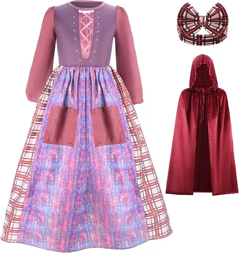 Vista 2 de Disfraz de bruja de Halloween para niñas pequeñas, disfraces de cosplay